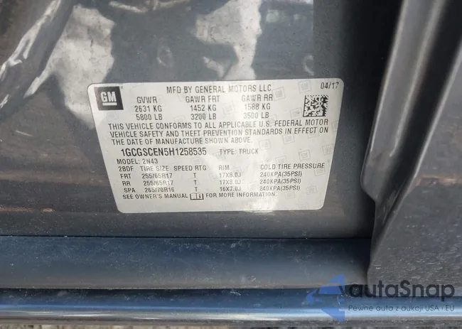 1GCGSCEN5H1258535: 44271041