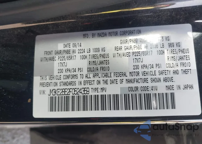 JM3KE2BE2F0524359: 44272081