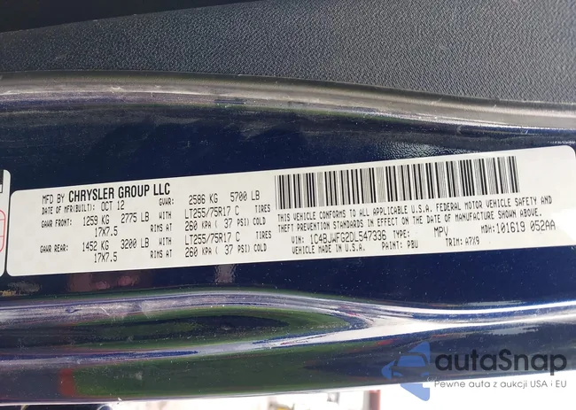 1C4BJWFG2DL547336: 44272221