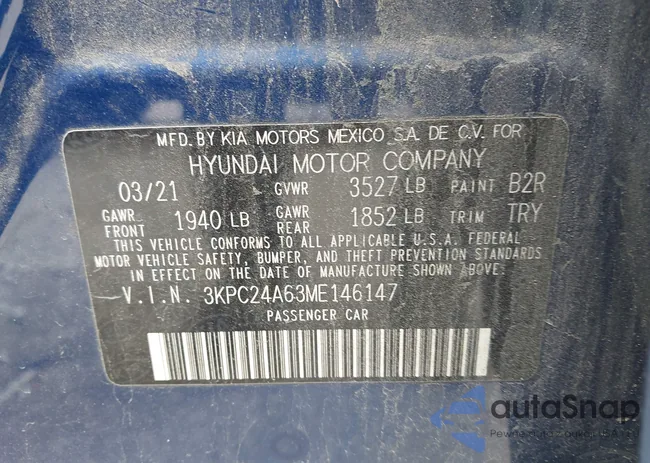 3KPC24A63ME146147: 44272467