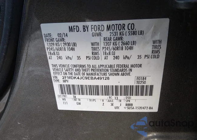 2FMDK4JC9EBA49128: 44272513