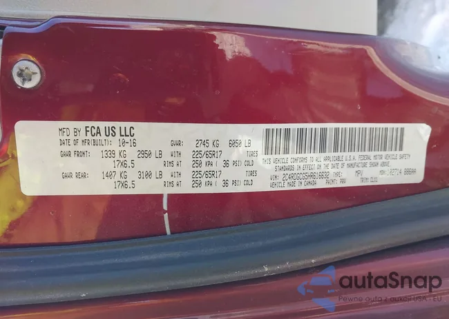 2C4RDGCG5HR616632: 44271705