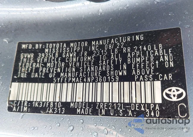 5YFEPMAE4NP360159: 44271757