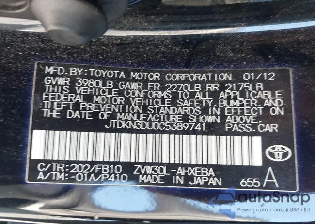 JTDKN3DU0C5389741: 44271847