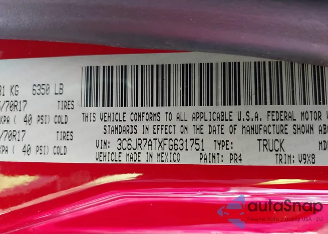 3C6JR7ATXFG631751: 44271879