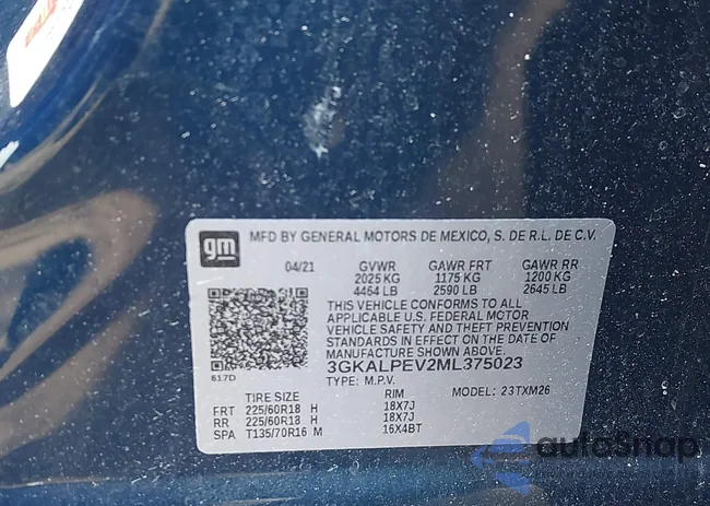 3GKALPEV2ML375023: 44272011