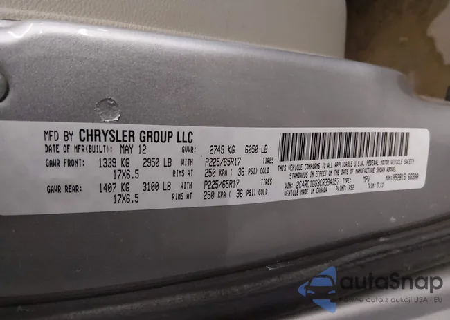 2C4RC1GG3CR394157: 44272056