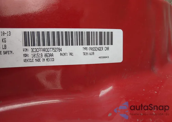 3C3CFFAR3DT752784: 44273298