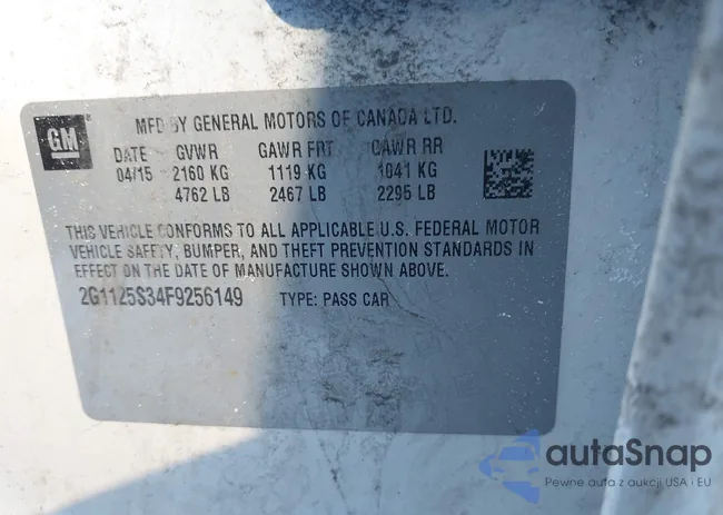 2G1125S34F9256149: 44273553