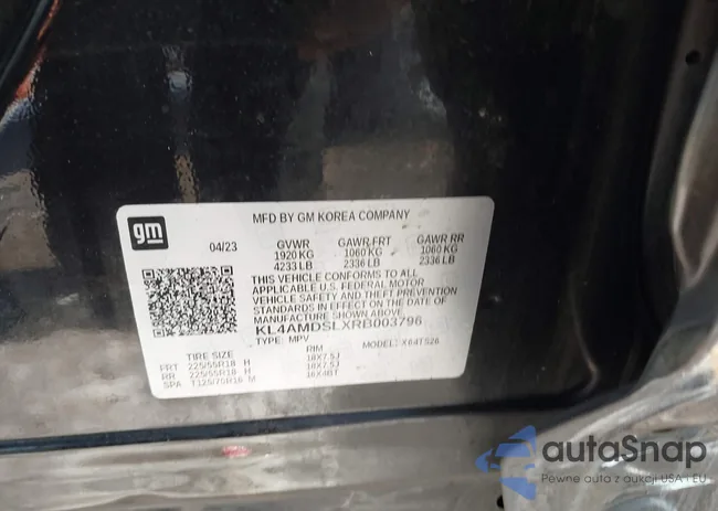 KL4AMDSLXRB003796: 44273595