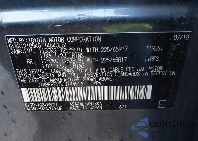 JTMBFREV5JJ744916: 44273662