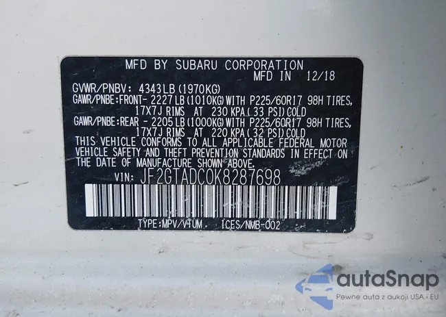 JF2GTADC0K8287698: 44273674