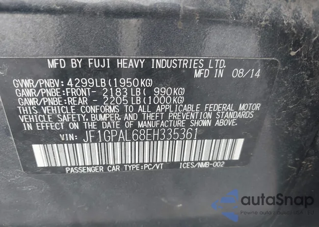 JF1GPAL68EH335361: 44272904