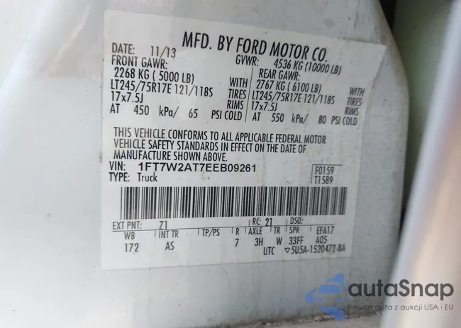 1FT7W2AT7EEB09261: 44273004