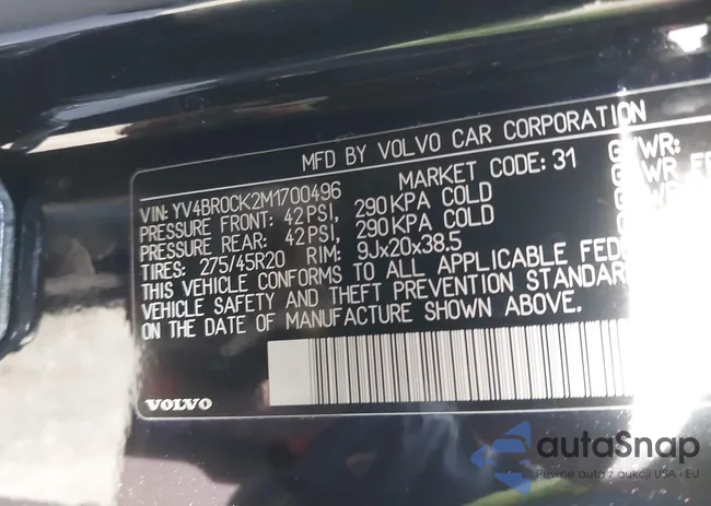 YV4BR0CK2M1700496: 44274187