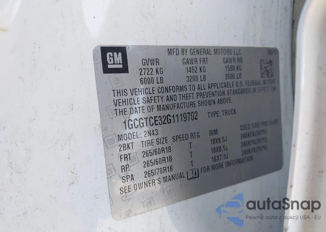 1GCGTCE32G1119702: 44274275