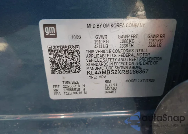 KL4AMBS2XRB086867: 44274276