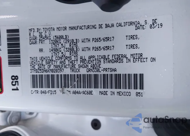 3TMBZ5DN6KM020397: 44274471