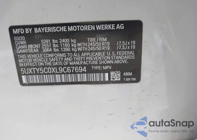 5UXTY5C0XL9C67694: 44274474