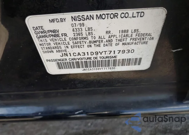 JN1CA31D9YT717930: 44274506