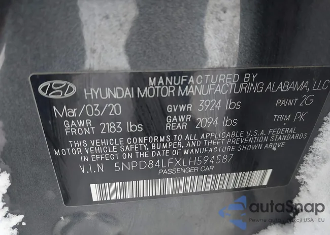 5NPD84LFXLH594587: 44274512