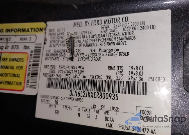 3LN6L2JKXER800935: 44273729