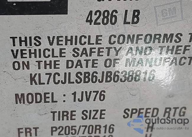 KL7CJLSB6JB638816: 44273791