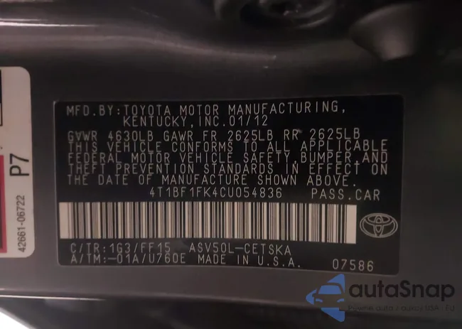 4T1BF1FK4CU054836: 44273844