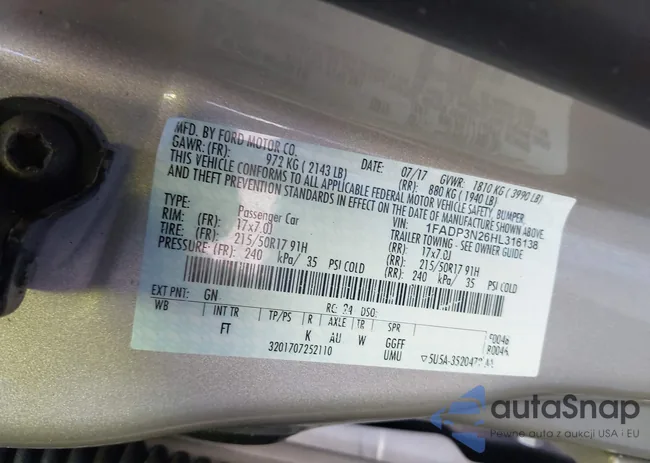 1FADP3N26HL316138: 44274005