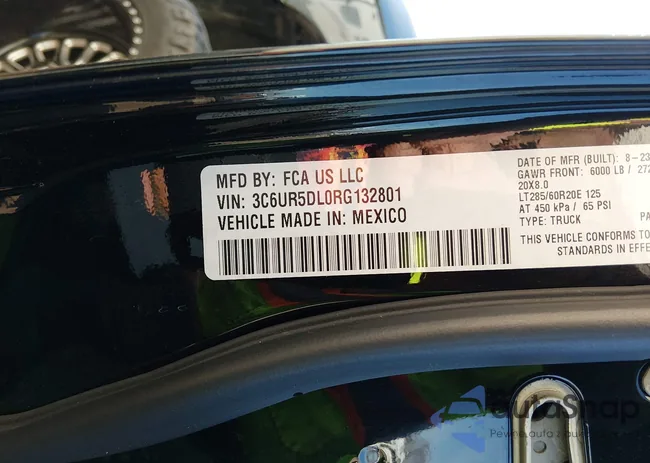 3C6UR5DL0RG132801: 44274010