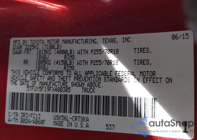 5TFUY5F19FX480305: 44274014