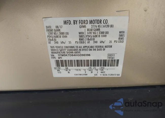 1FM5K7D84HGD90396: 44275096