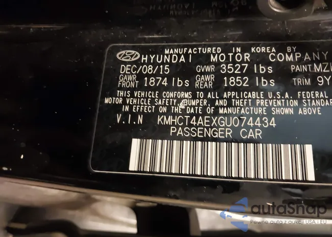 KMHCT4AEXGU074434: 44275141