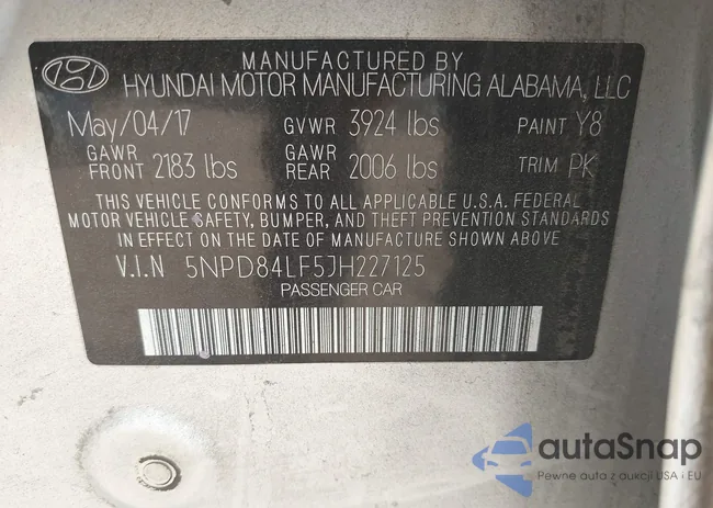 5NPD84LF5JH227125: 44275287