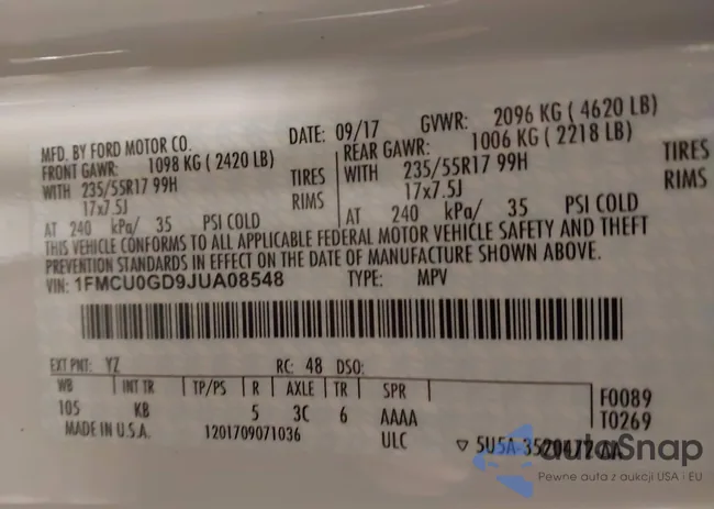 1FMCU0GD9JUA08548: 44275590