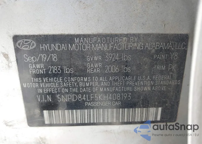 5NPD84LF5KH408193: 44275597