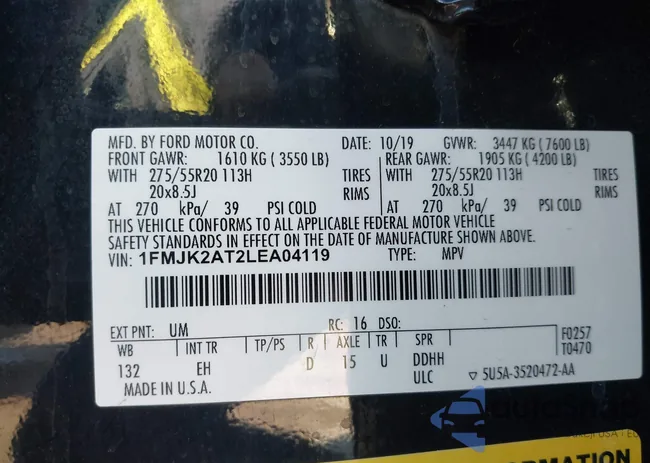 1FMJK2AT2LEA04119: 44275650