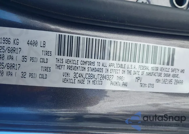 3C4NJCBBXJT204327: 44275671