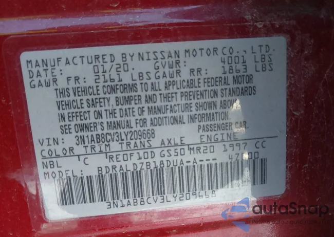 3N1AB8CV3LY209668: 44274685