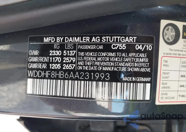 WDDHF8HB6AA231993: 44274804