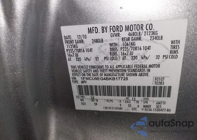 1FMCU9EG4BKB17725: 44274862