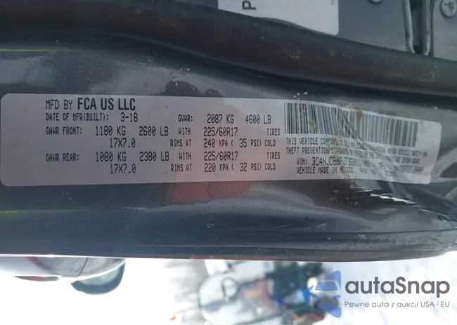 3C4NJDBB8JT362011: 44274887