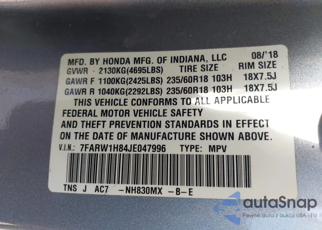 7FARW1H84JE047996: 44274891