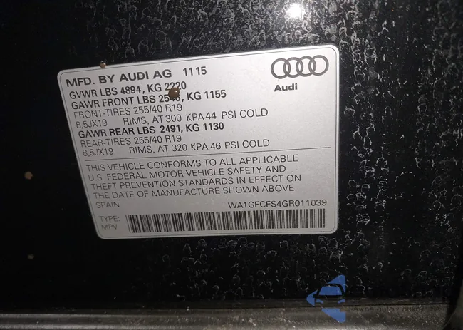 WA1GFCFS4GR011039: 44274912