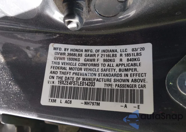 19XZE4F57LE014203: 44276280