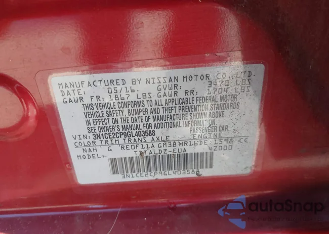 3N1CE2CP9GL403588: 44276298