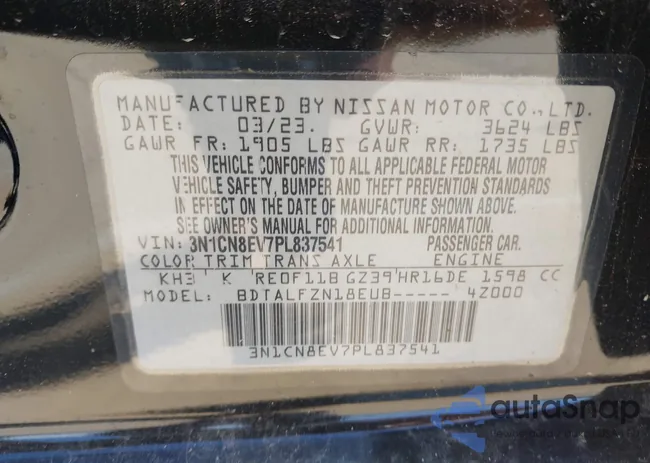 3N1CN8EV7PL837541: 44276341