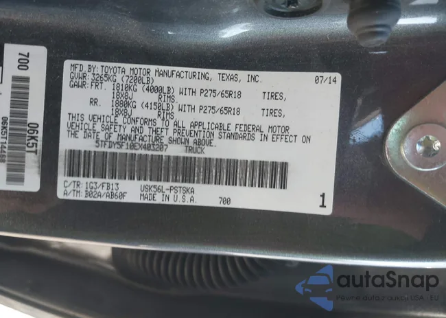 5TFDY5F10EX403207: 44276438