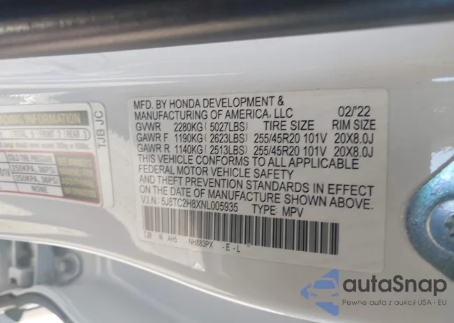 5J8TC2H8XNL005935: 44276454