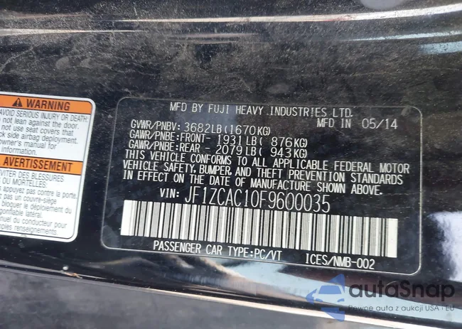 JF1ZCAC10F9600035: 44276475